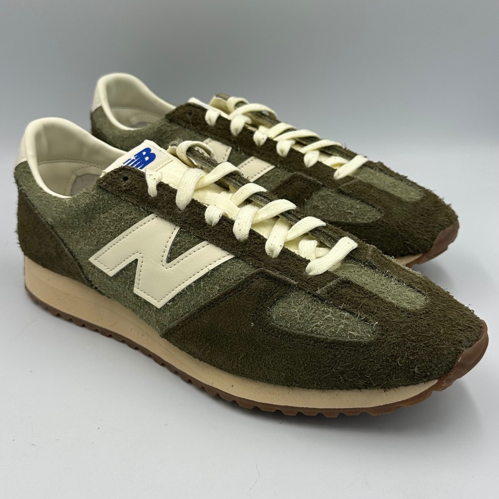 New Balance 471 Sneakers Mens 13 Green Brown U471PSA Hairy Suede Gum Sole NIB